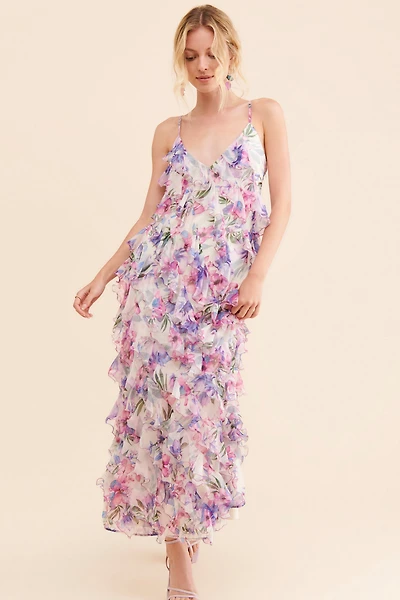 BHLDN Jia Ruffle Maxi Dress