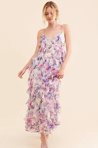 BHLDN Jia Ruffle Maxi Dress