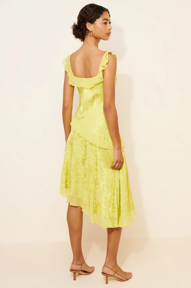 linen-blend dress h&m H&M linen blend midi dress S – Rikochet Resale Online main image 1