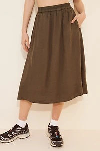 Alex Mill Maddie Linen Midi Skirt