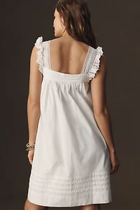 Sleeveless Poplin Mini Dress