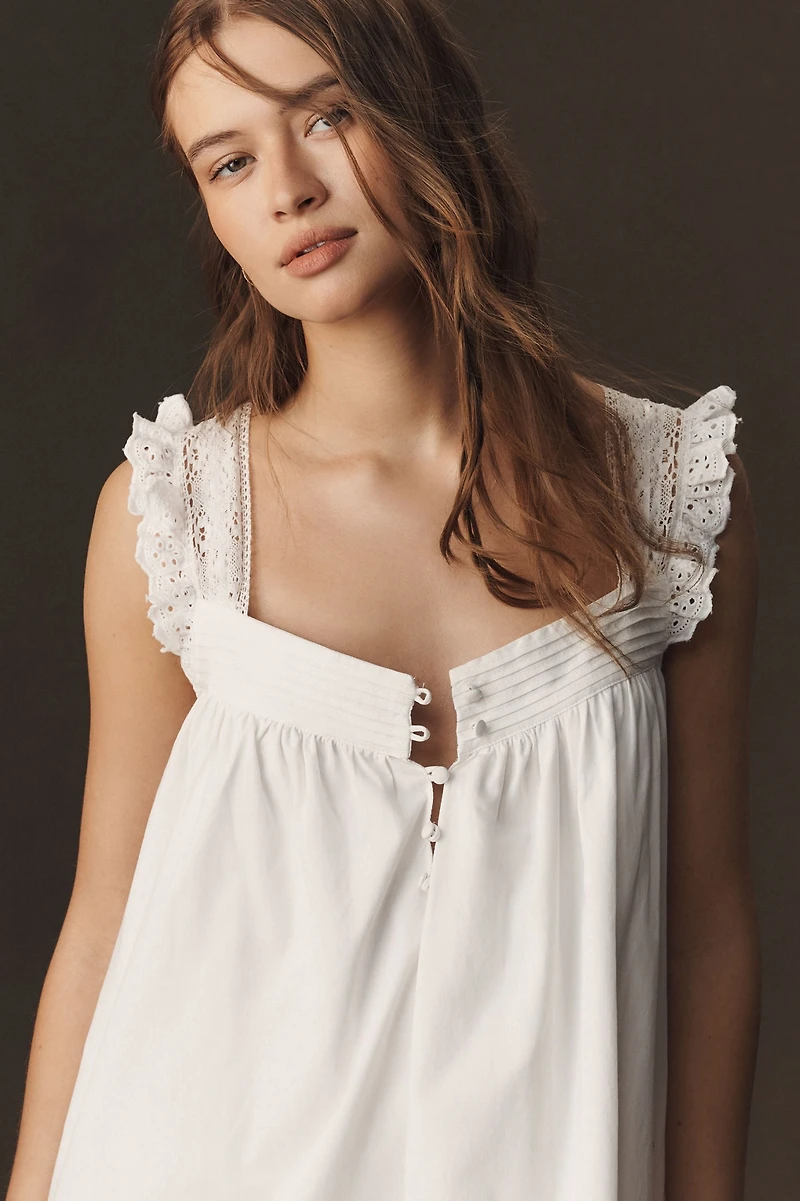 Sleeveless Poplin Mini Dress