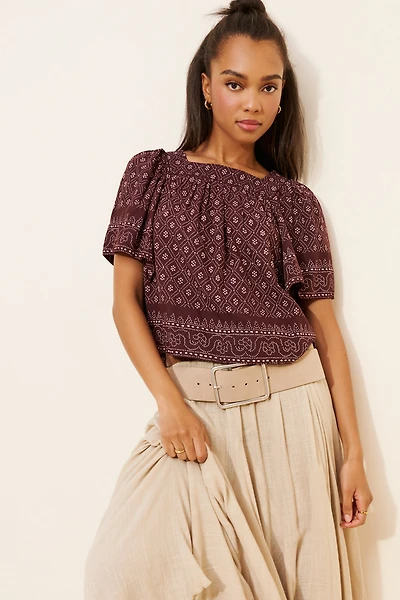 Madewell Hara Square Neck Top