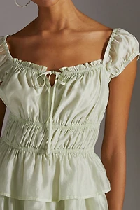 Current Air Ruffle Tiered Midi Dress