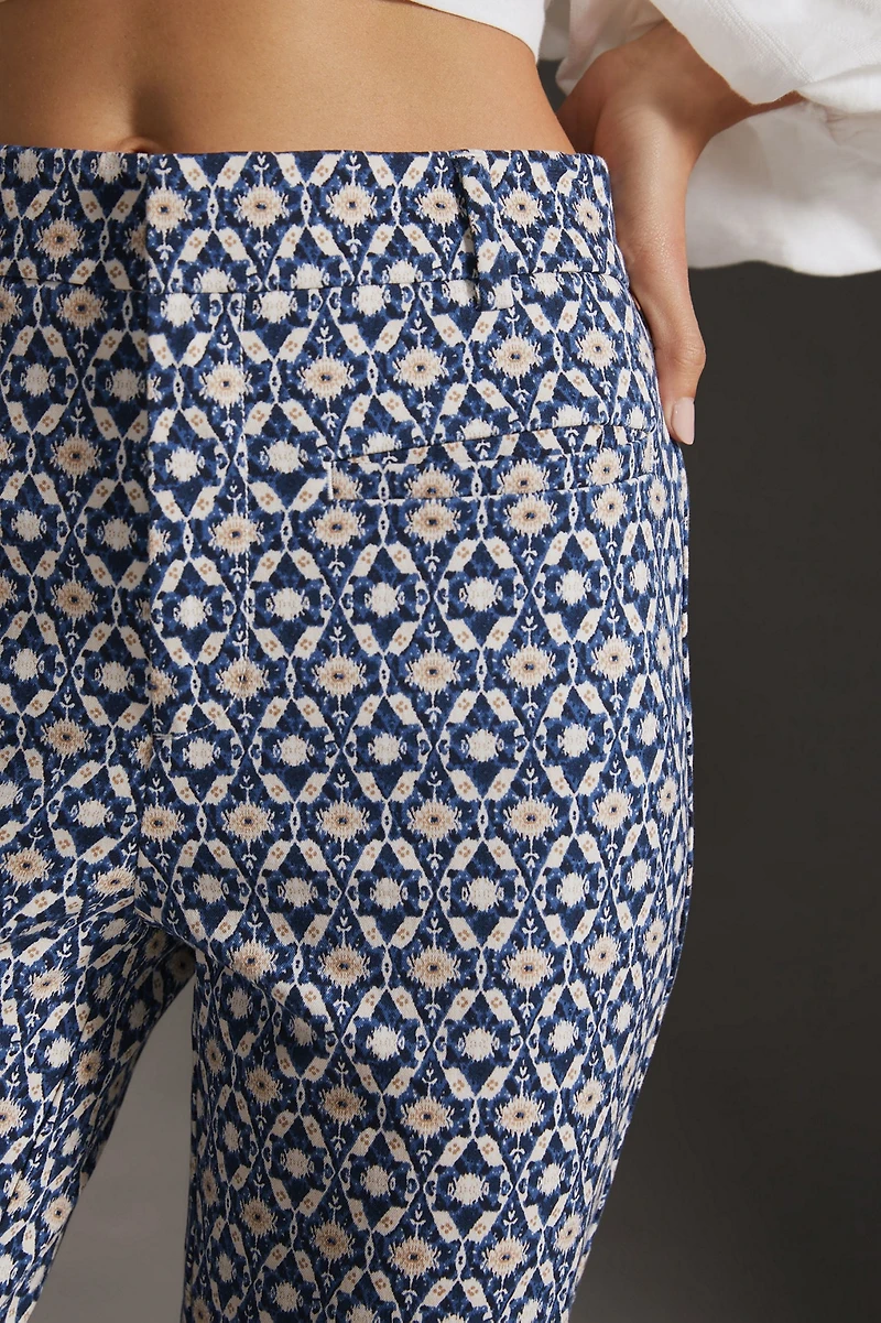 Maeve Essential High-Rise Kick-Flare Pants
