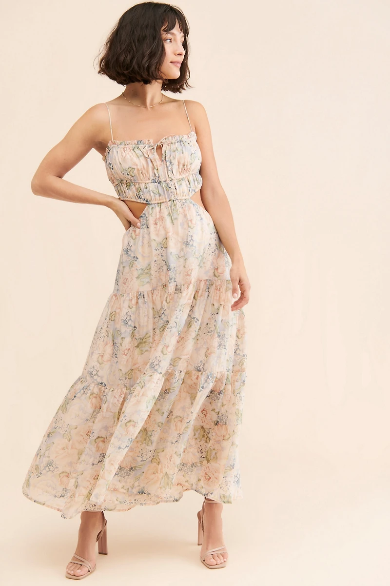 ASTR the Label Odina Cut Out Maxi Dress