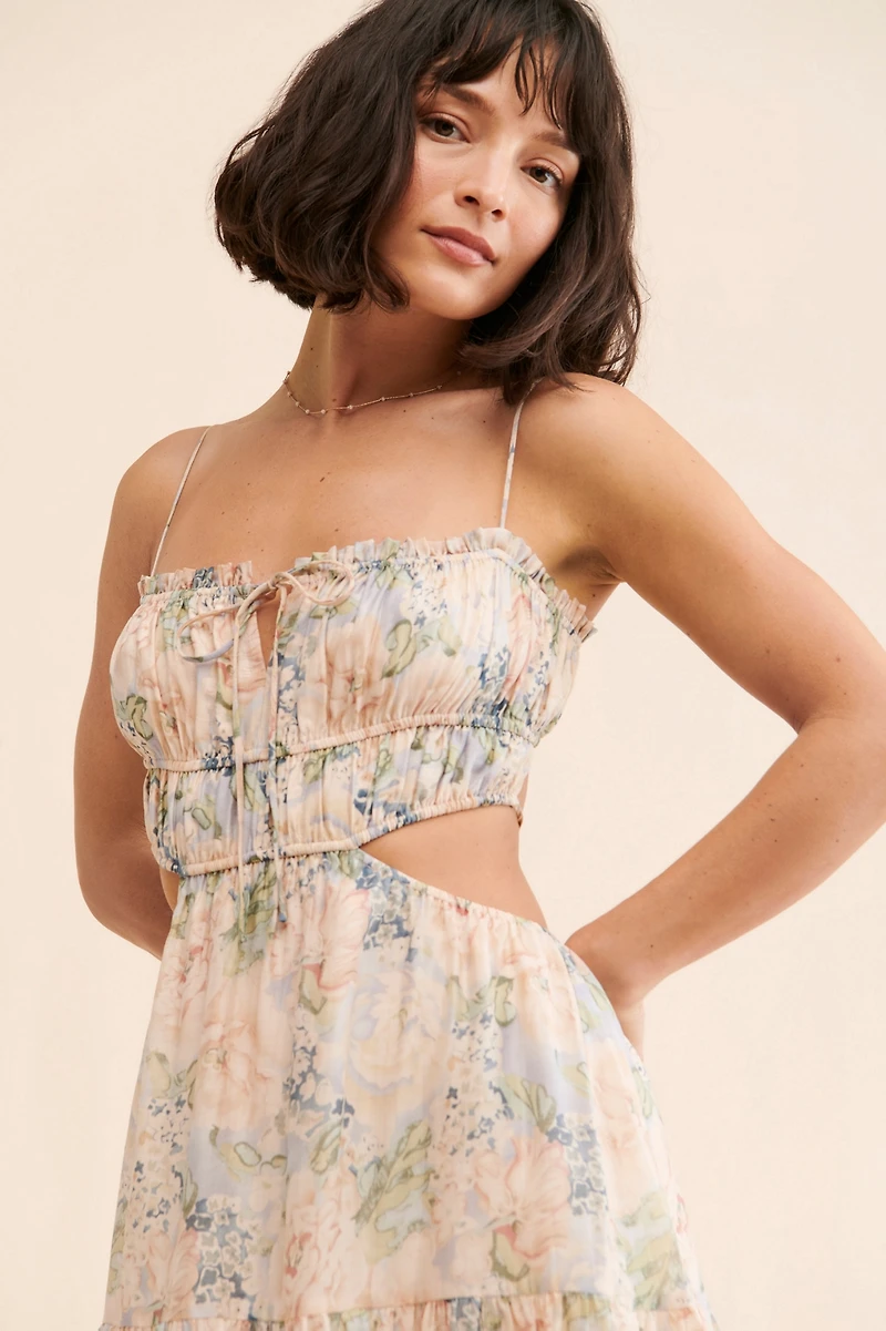 ASTR the Label Odina Cut Out Maxi Dress