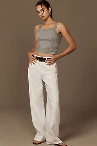 Pilcro Nika Cropped Denim Tank