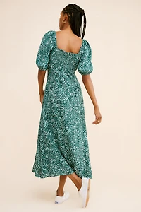 Madewell Ditsy Sweetheart Midi Dress