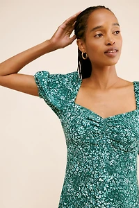 Madewell Ditsy Sweetheart Midi Dress