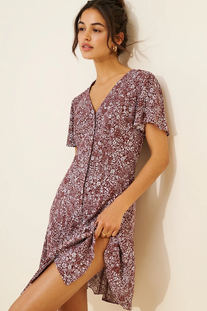 Madewell Modern Femme Short Sleeve Mini Dress