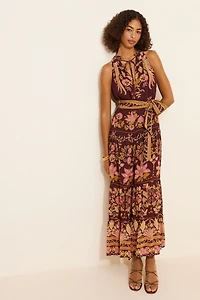 FARM Rio Bella Waist Tie Maxi Dress