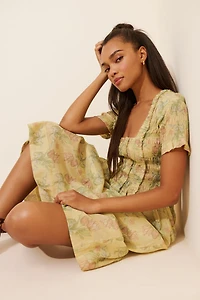 Damson Madder Raphaela Ruffle Midi Dress