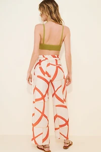 Little Lies Yasmin Linen Blend Wide Leg Pants