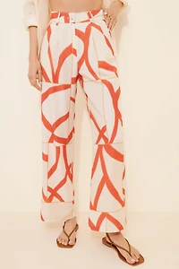 Little Lies Yasmin Linen Blend Wide Leg Pants