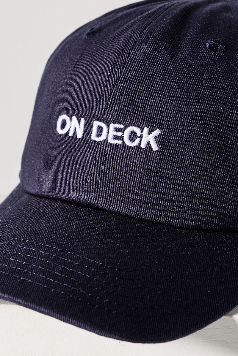 Intentionally Blank On Deck Baseball Cap