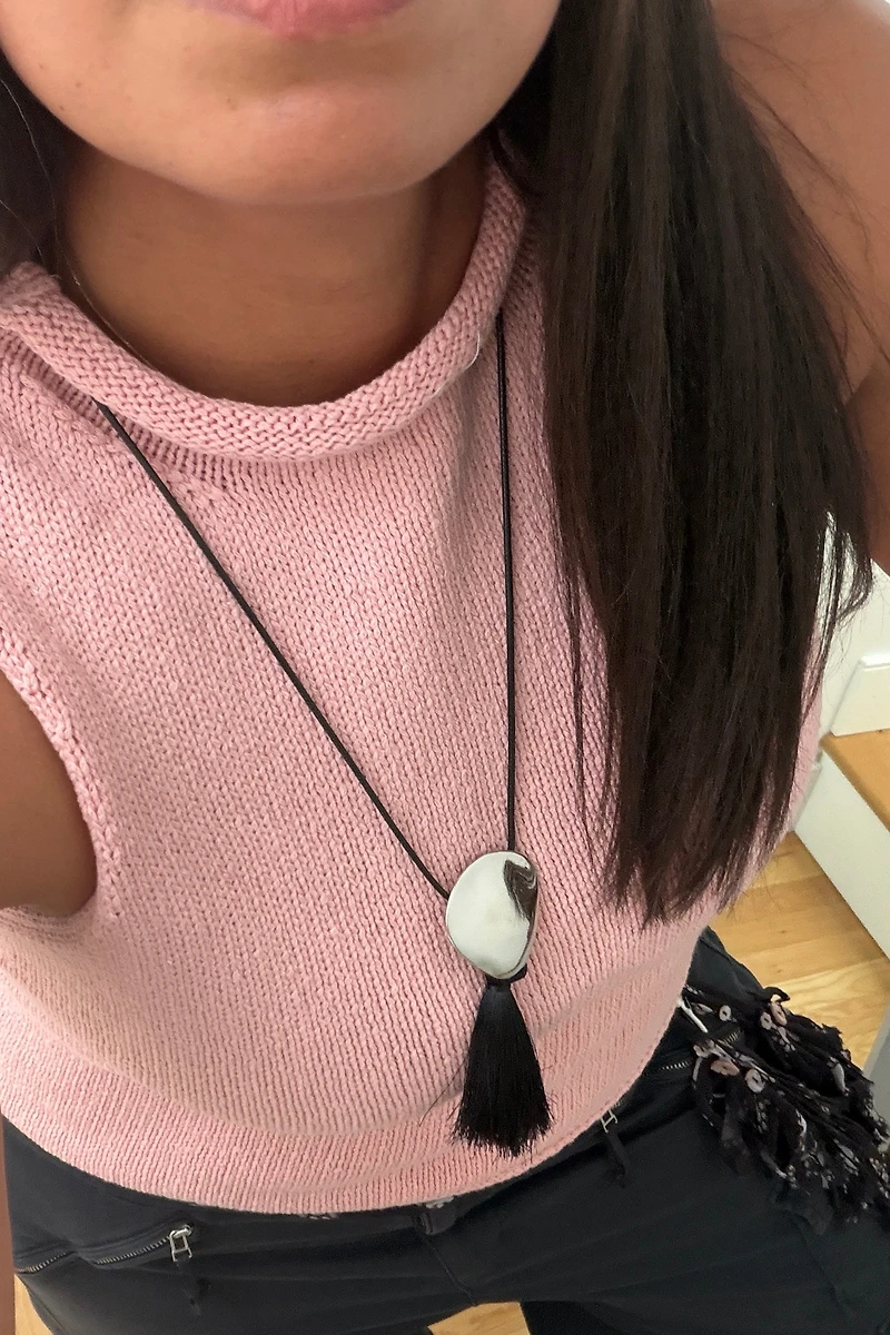 Metal Tassel Pendant Necklace