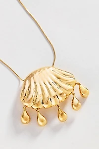 Metal Shell Pendant Necklace