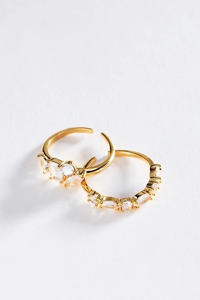 Crystal Cluster Rings, Set of 2