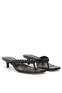 Favorite Daughter Sutton Braided Thong Kitten Heel Sandals