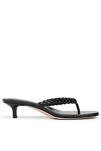 Favorite Daughter Sutton Braided Thong Kitten Heel Sandals