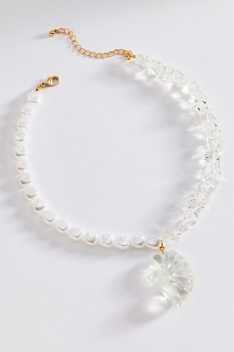 Summer Icon Pendant Beaded Necklace