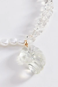 Summer Icon Pendant Beaded Necklace
