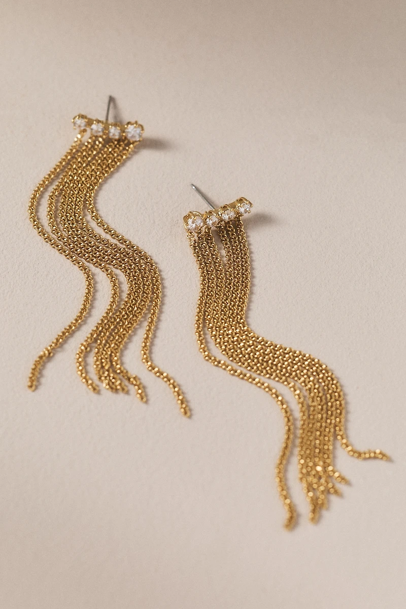 NADRI Cleo Fringe Drop Earrings