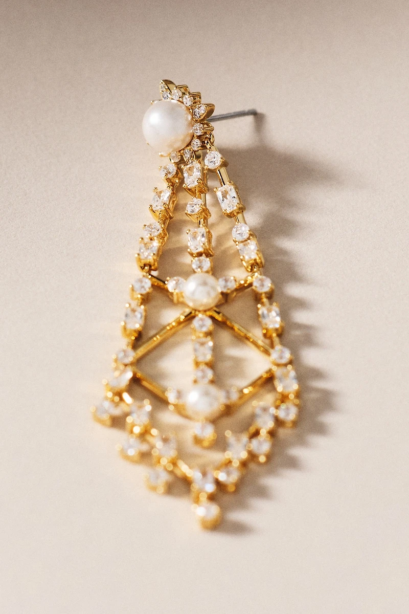 NADRI Lattice Chandelier Drop Earrings