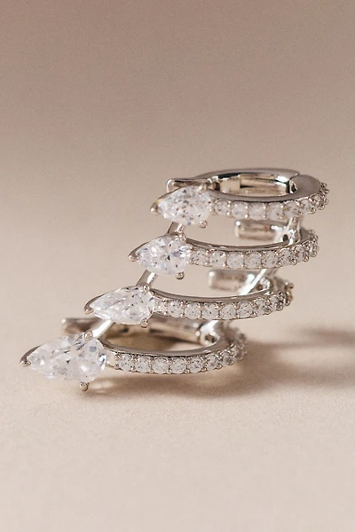 NADRI Bonne Année Multi Row Cuff Earrings
