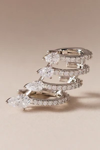 NADRI Bonne Année Multi Row Cuff Earrings