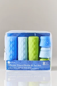 Miamica Capri 8 Piece Silicone Bottle & Jar Set