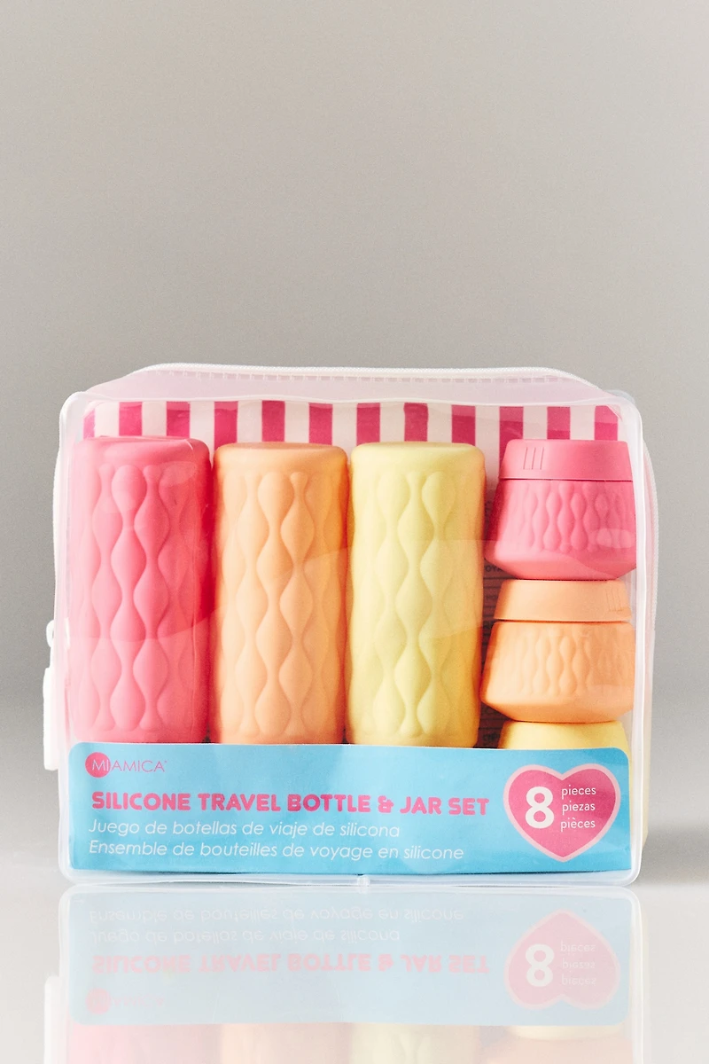 Miamica So Jelly 8-Piece Silicone Bottle & Jar Set