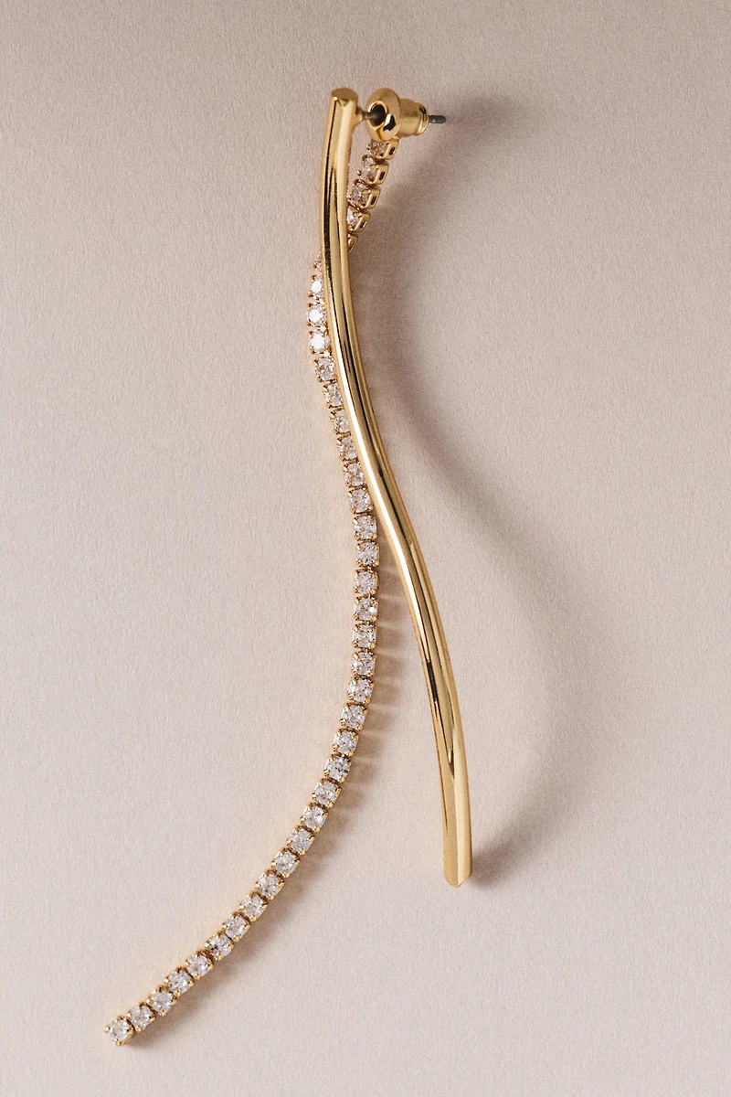 Ettika Spin Around Linear Drop Earrings