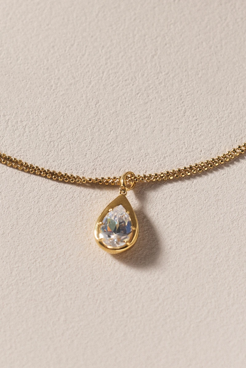 NADRI Sunny Bezel Pendant Necklace