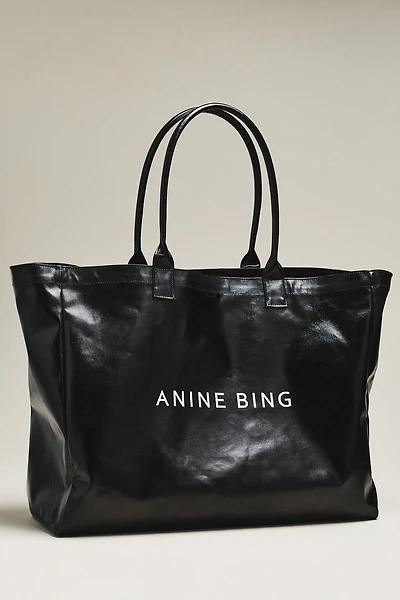 Anine Bing Leo Coated Canvas Tote Bag
