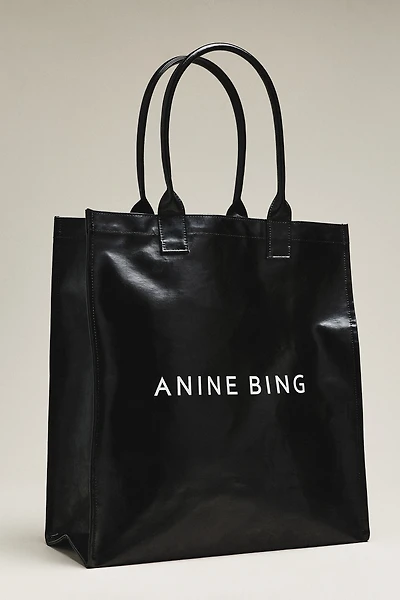 Anine Bing Leonie Coated Canvas Tote Bag