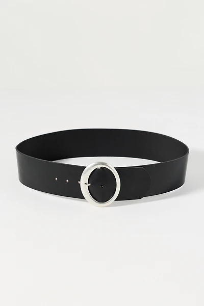 Wide Oval Buckle Belt