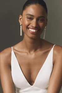 Freshwater Pearl Tassel Drop Earrings