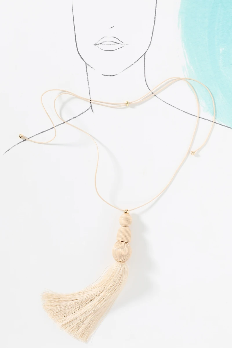 Large Tassel Pendant Necklace