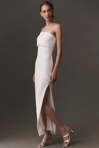 BHLDN Strapless Column Maxi Dress