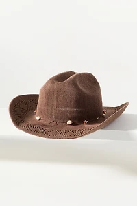 Wyeth Beaded Nubby Rancher Hat