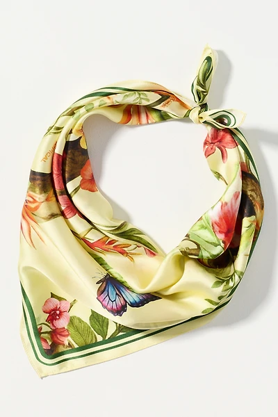 Elegancia Tropical 100% Silk Scarf