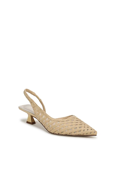Sarto A-Devin Ponted-Toe Slingback Heels