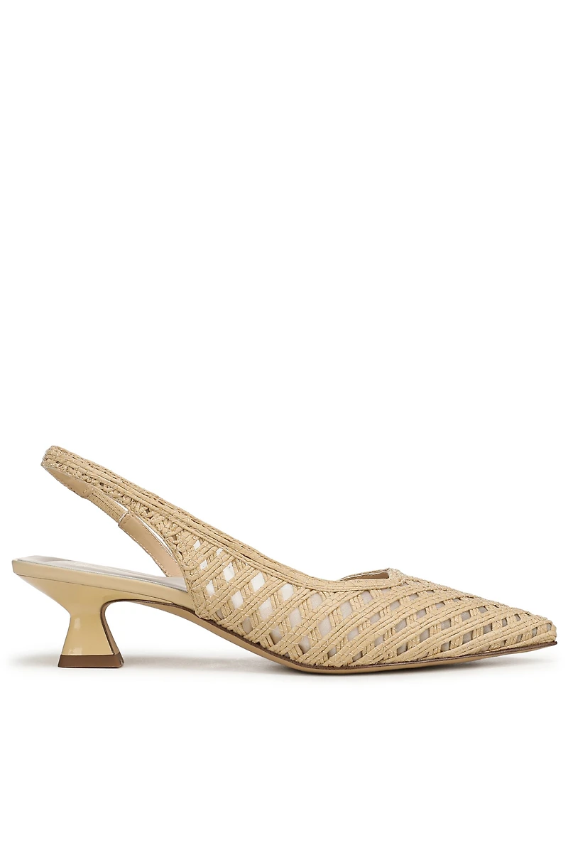 Sarto A-Devin Ponted-Toe Slingback Heels