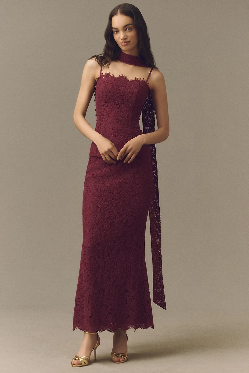 Mare Lace Top and Maxi Skirt Set