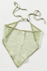 Sheer Sequin Hair Scarf