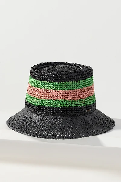 Brixton Ellee Festival Straw Bucket Hat