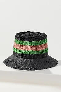 Brixton Ellee Festival Straw Bucket Hat