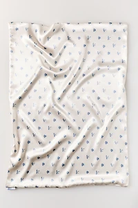 KITSCH Coastal Cottage Print Satin Standard Pillowcase